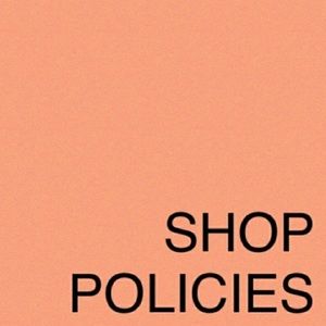 Shop policies